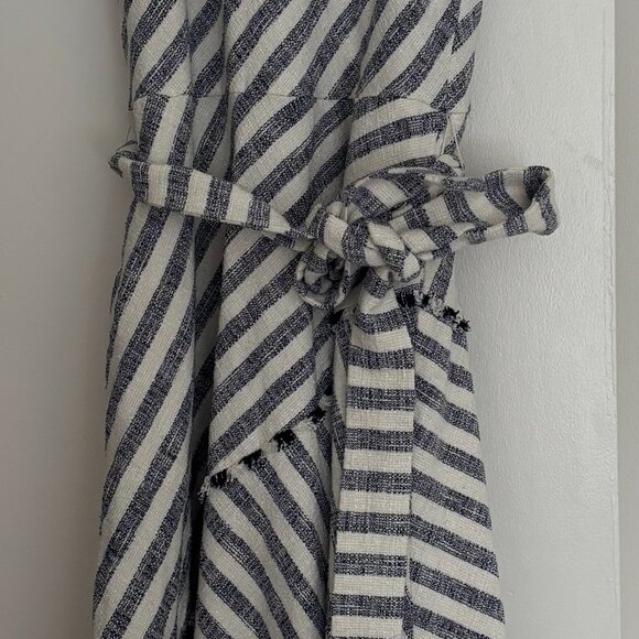 Banana Republic Asymmetrical Tweed Striped Dress (size 10) - Picture 7 of 8